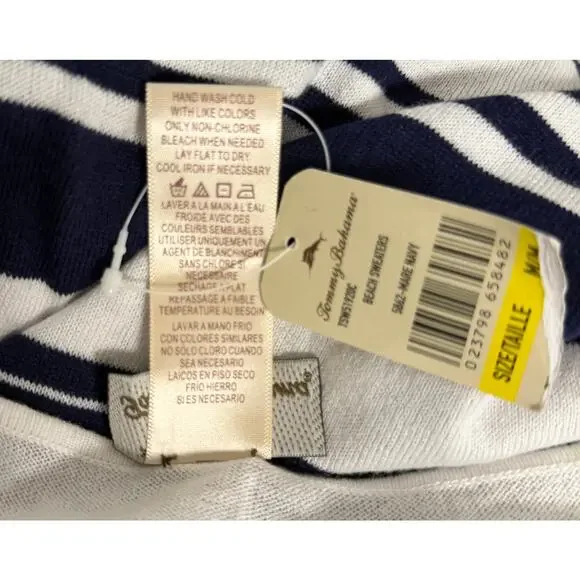 Tommy Bahama Womens Beach Sweater 3/4 Sleeves V-Neckline Cover-Up NWT New - Picture 9 of 9